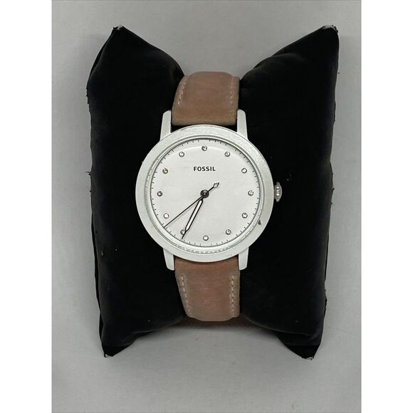 Fossil Neely ES4399 Women's Beige Leather Analog Dial Quartz Wrist Watch JK883 - Picture 1 of 12